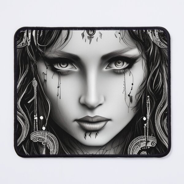 Item preview, Portrait of a Princess, Ink Drawn Style. designed and sold by Alt-Art-Digital.
