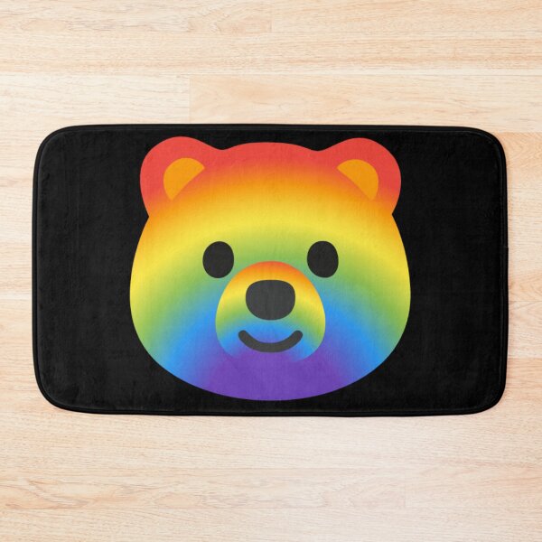 Item preview, Rainbow Bear Android Emoji Sticker Design designed and sold by KaomojiKitchen.