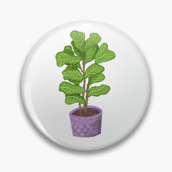 Item preview, Fiddle Leaf Fig Tree in Purple Planter designed and sold by VivecaChenoweth.