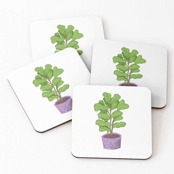 Item preview, Fiddle Leaf Fig Tree in Purple Planter designed and sold by VivecaChenoweth.