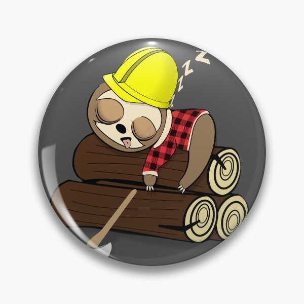 Item preview, Lumberjack sloth designed and sold by TipTopTapo.