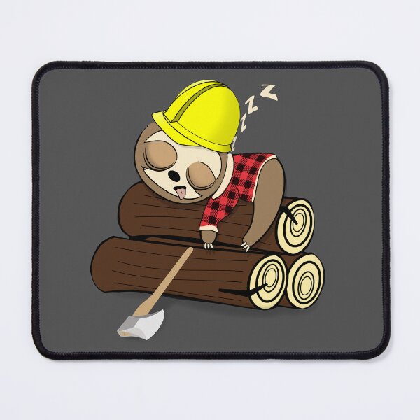 Item preview, Lumberjack sloth designed and sold by TipTopTapo.