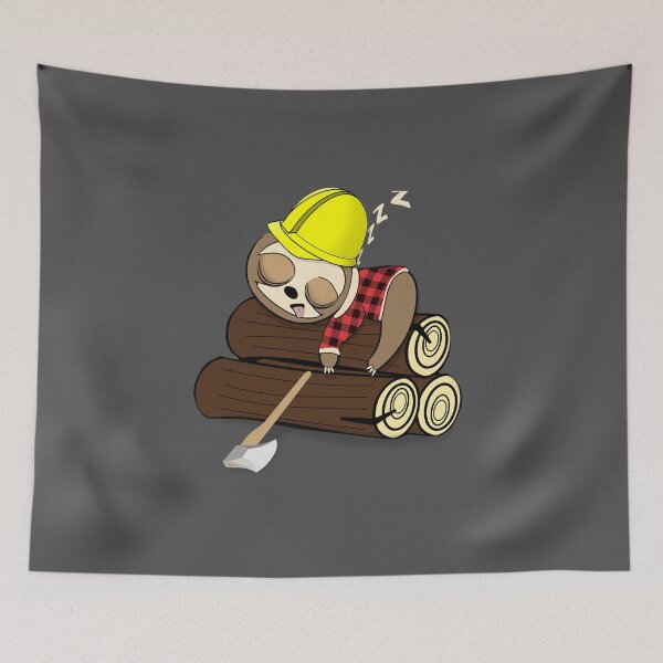 Item preview, Lumberjack sloth designed and sold by TipTopTapo.