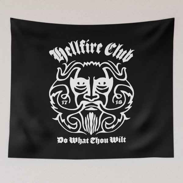 Aperçu de l'œuvre CLUB HELLFIRE. 1718. FAITES CE QUE VOUS VOULEZ. BLANCHE. créée et vendue par 5hertz.