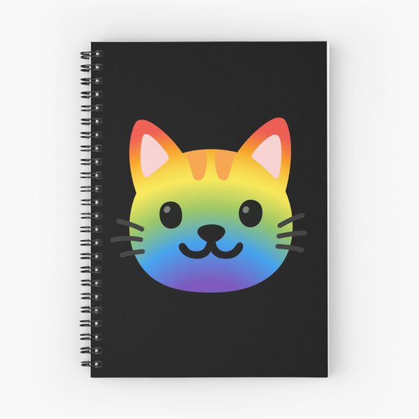 Item preview, Rainbow Kitty Cat Android Emoji Sticker Design designed and sold by KaomojiKitchen.