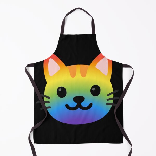 Item preview, Rainbow Kitty Cat Android Emoji Sticker Design designed and sold by KaomojiKitchen.
