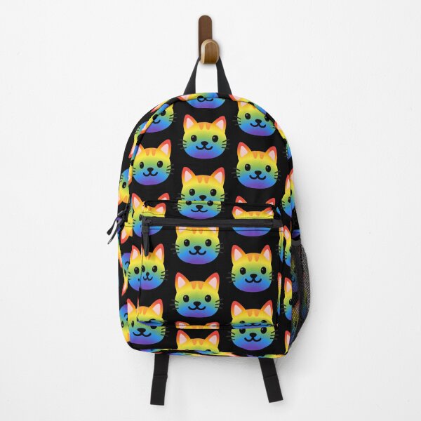 Item preview, Rainbow Kitty Cat Android Emoji Sticker Design designed and sold by KaomojiKitchen.