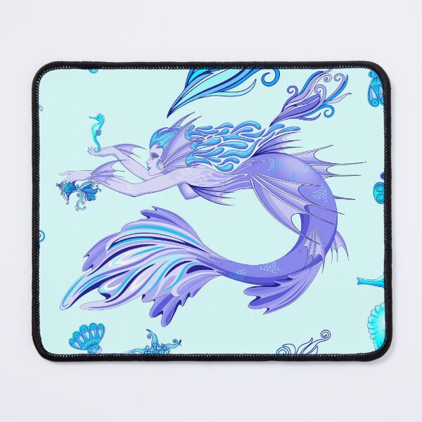 Item preview,  Mermaid Mystic Fairy Purple and Turquoise Creature designed and sold by BluedarkArt.