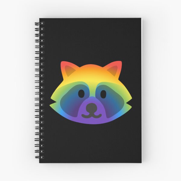Item preview, Rainbow Raccoon Android Emoji Sticker Design designed and sold by KaomojiKitchen.