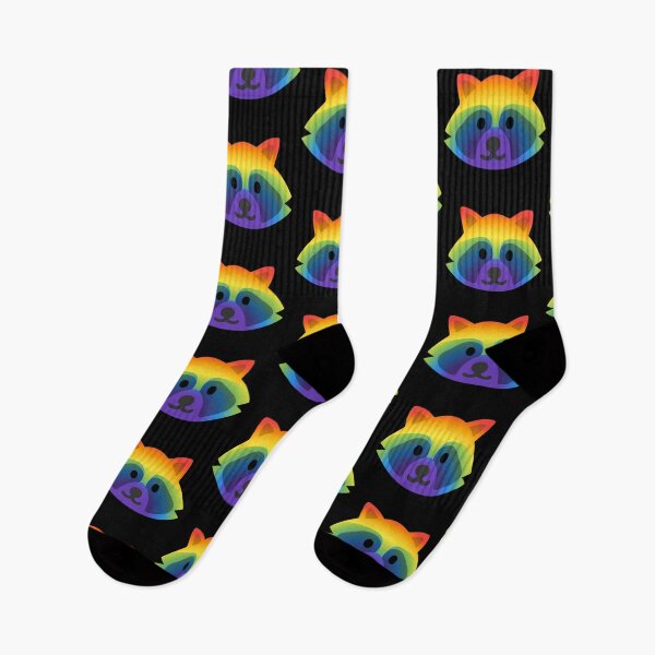 Item preview, Rainbow Raccoon Android Emoji Sticker Design designed and sold by KaomojiKitchen.