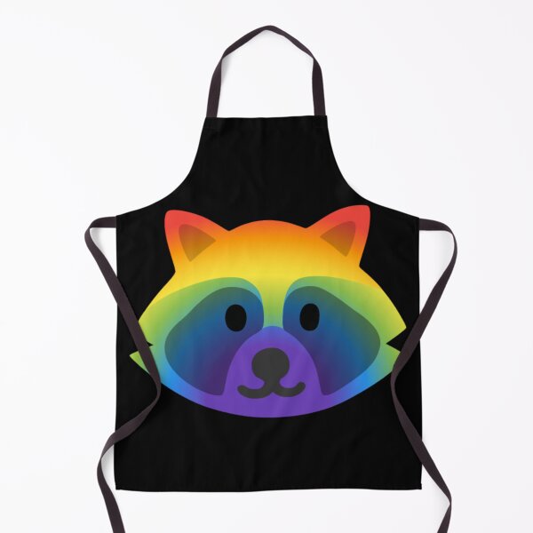 Item preview, Rainbow Raccoon Android Emoji Sticker Design designed and sold by KaomojiKitchen.