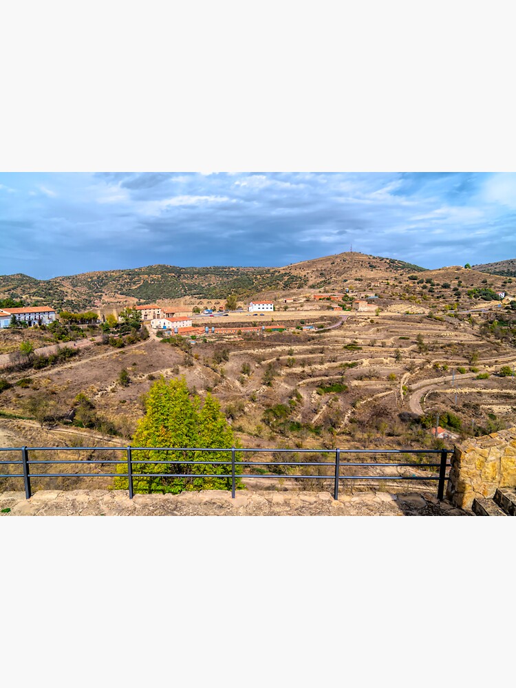 "Morella Countryside View Spain from Castle Castellon Province" Sticker