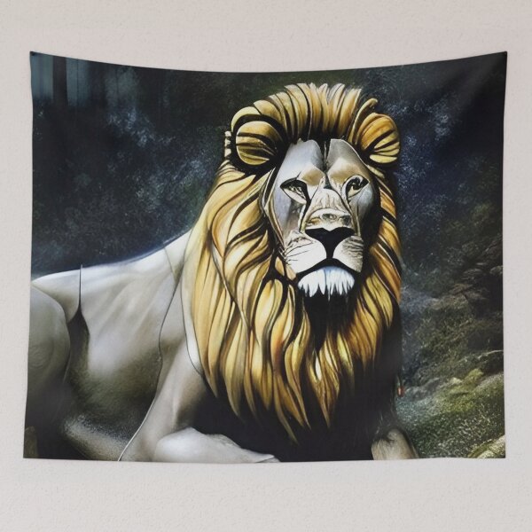 Item preview, lion 8 designed and sold by blackwhiteblue.