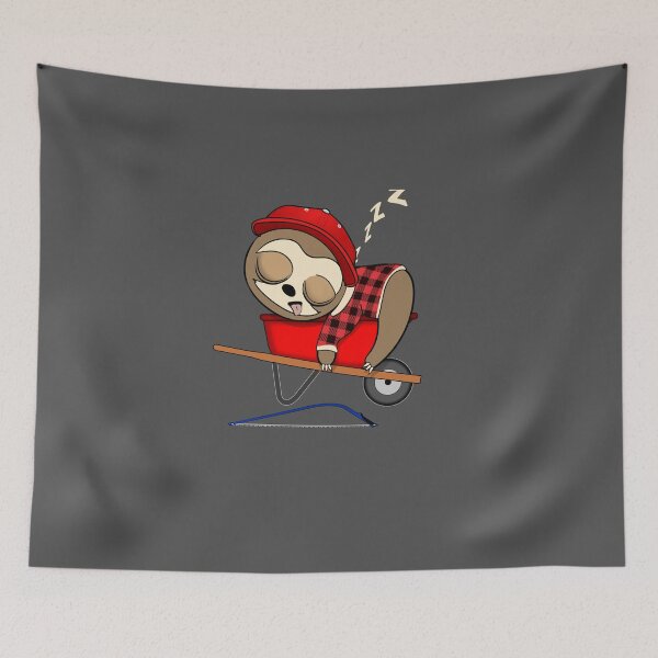 Item preview, Gardening sleepy sloth designed and sold by TipTopTapo.