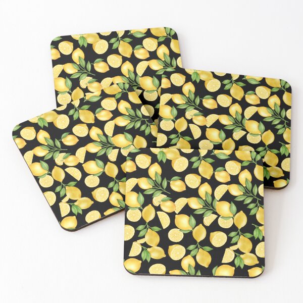 Item preview, Black Lemon Pattern designed and sold by luckymooninc.