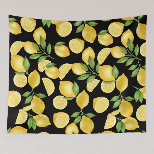 Item preview, Black Lemon Pattern designed and sold by luckymooninc.