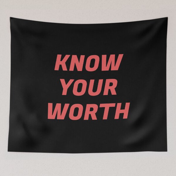 Item preview, Know your worth - self esteem affirmations designed and sold by Inspirationmotivation.