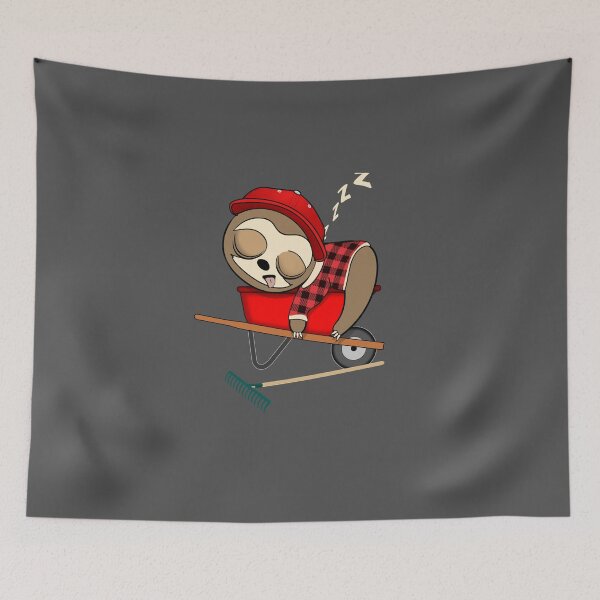 Item preview, Gardening sleepy sloth designed and sold by TipTopTapo.