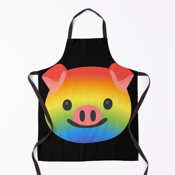 Item preview, Rainbow Pig Android Emoji Sticker Design designed and sold by KaomojiKitchen.