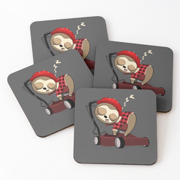 Item preview, Lawnmower Gardening sleepy sloth designed and sold by TipTopTapo.