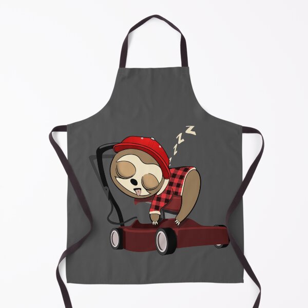 Item preview, Lawnmower Gardening sleepy sloth designed and sold by TipTopTapo.