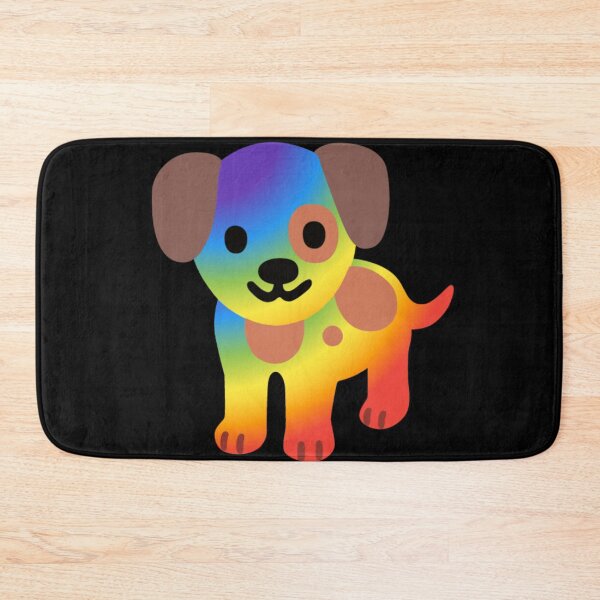 Item preview, Rainbow Puppy Dog  Android Emoji Sticker Design designed and sold by KaomojiKitchen.