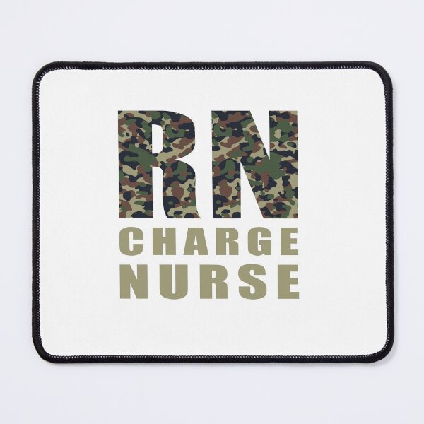 Item preview, RN Charge Nurse - Camouflage style designed and sold by TaraGbear.