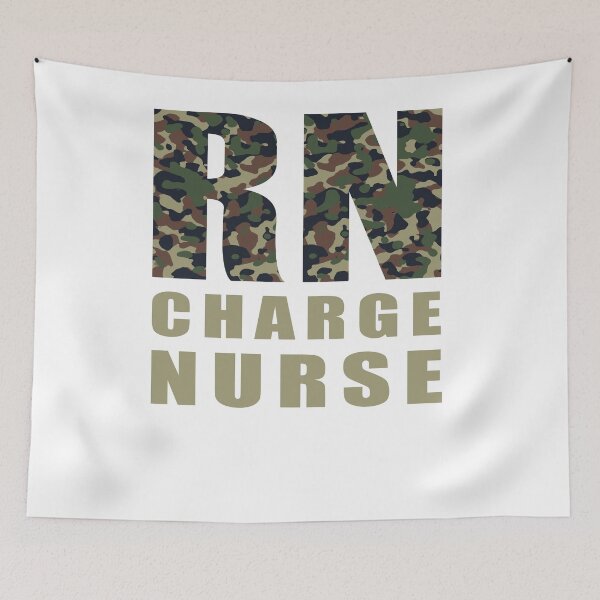 Item preview, RN Charge Nurse - Camouflage style designed and sold by TaraGbear.