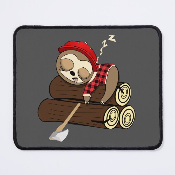 Item preview, Cute Lumberjack sleepy sloth designed and sold by TipTopTapo.