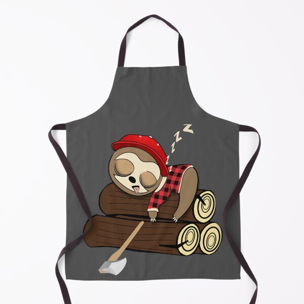 Item preview, Cute Lumberjack sleepy sloth designed and sold by TipTopTapo.