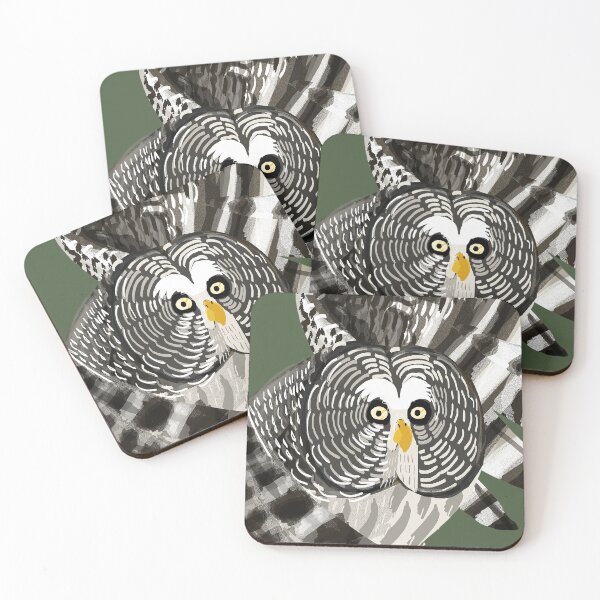 Item preview, Great gray owl Strix nebulosa #2 designed and sold by belettelepink.