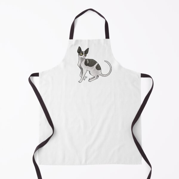 Item preview, Cat - Cornish Rex - Black and White designed and sold by Jennifer Stolzer.