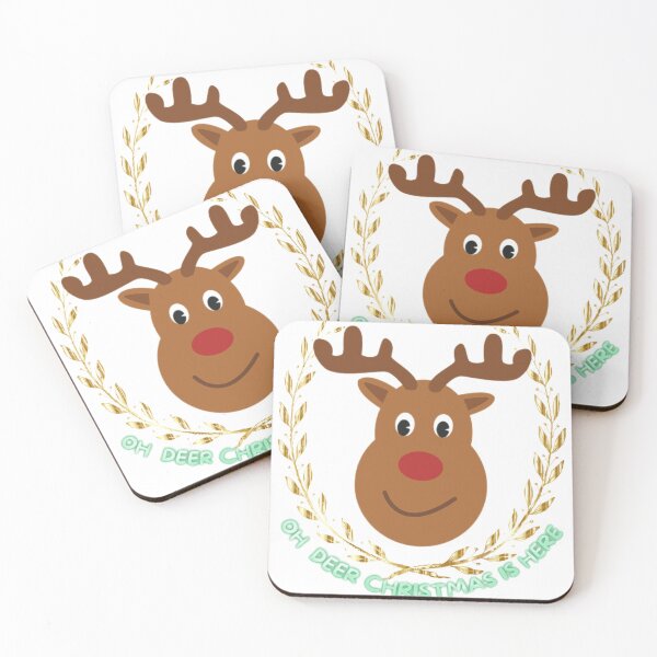 Item preview, oh deer christmas is here designed and sold by KANAK  VERMA.