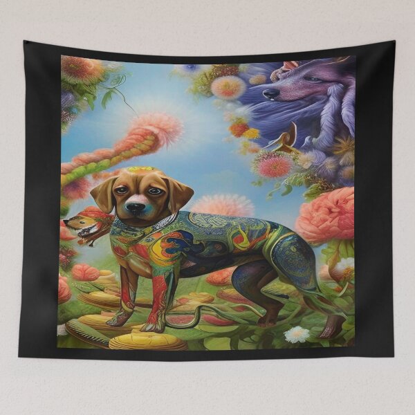 Item preview, Artist who love dogs Abstraction Animals Pets Dog Puppy Love Spectacular Doglove designed and sold by ValleyDream.