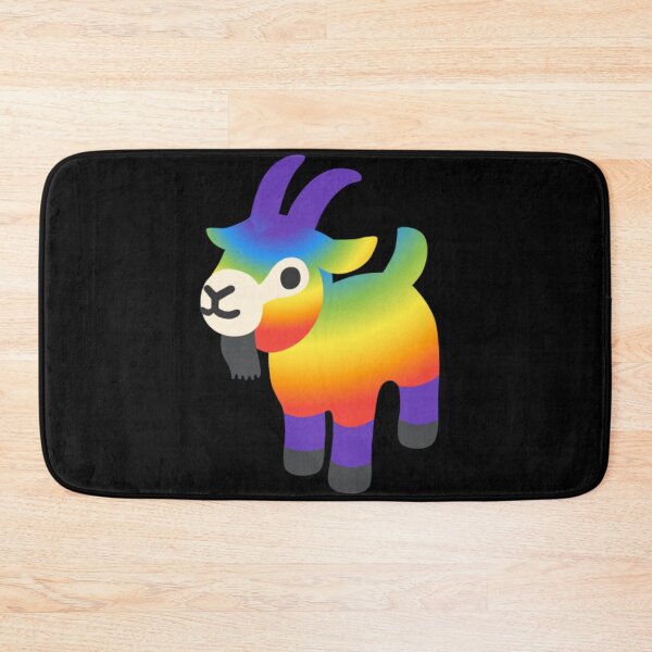 Item preview, Rainbow Goat Android Emoji Sticker Design designed and sold by KaomojiKitchen.