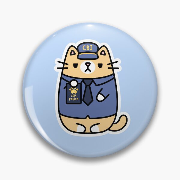 Item preview, Officer Meows Cat Sticker designed and sold by Cat Stickers.