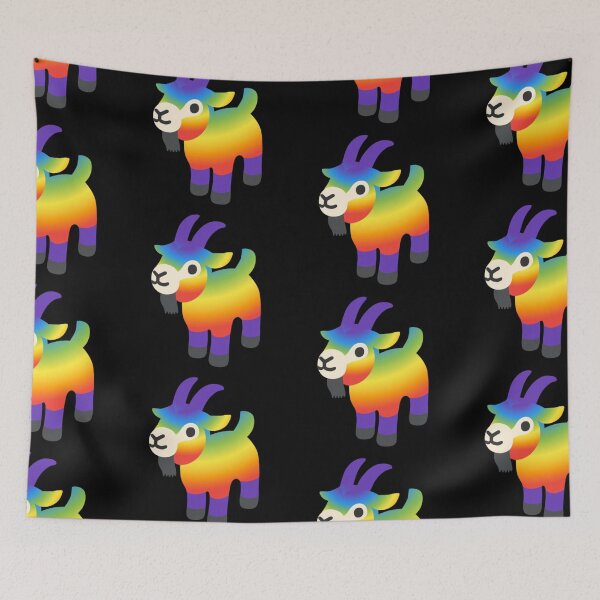 Item preview, Rainbow Goat Android Emoji Sticker Design designed and sold by KaomojiKitchen.