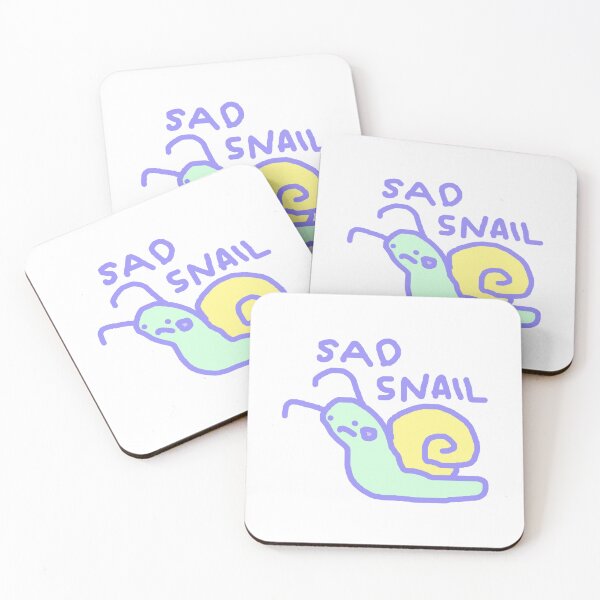 Item preview, sad snail designed and sold by dishbug.
