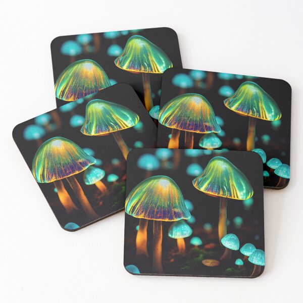 Item preview, Glowing Mushrooms #2 designed and sold by phneural.