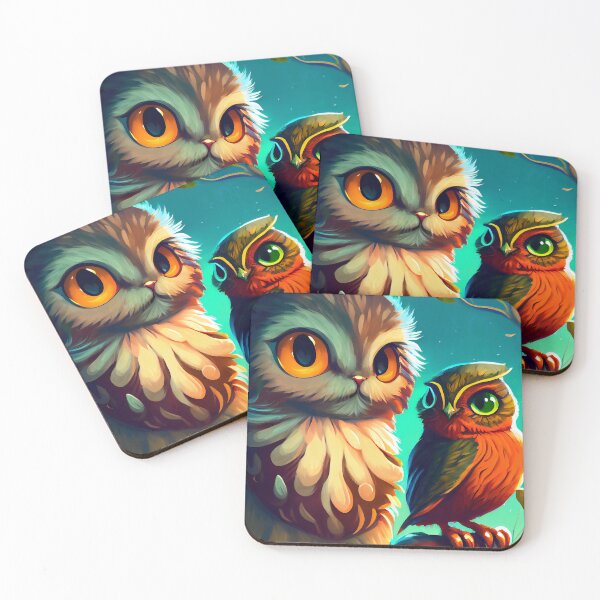 Item preview, Owl Cat 4 designed and sold by AiBroughtToLife.