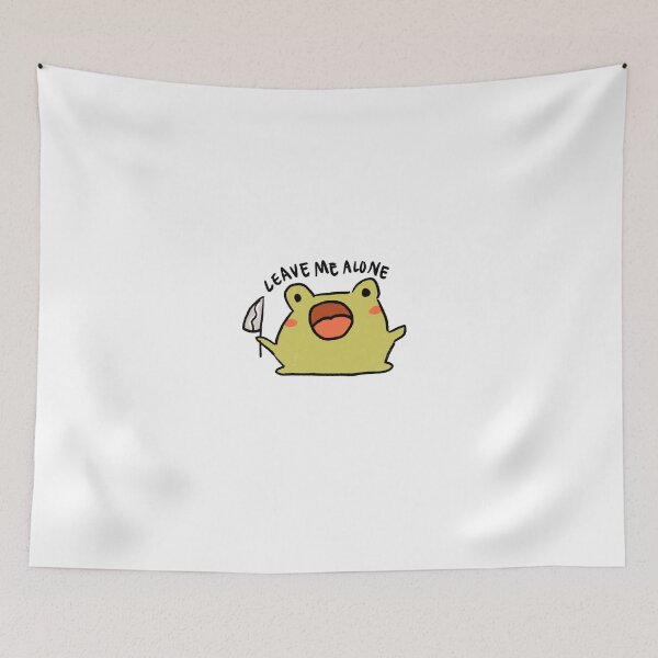 Item preview, leave me alone frog with knife  designed and sold by iristocat.