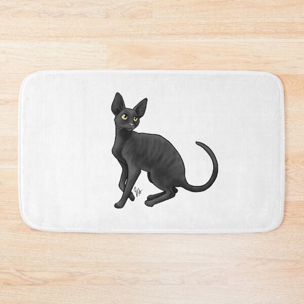 Item preview, Cat - Cornish Rex - Black designed and sold by Jennifer Stolzer.