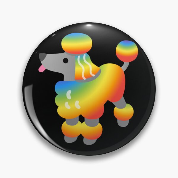 Item preview, Rainbow Poodle Android Emoji Sticker Design designed and sold by KaomojiKitchen.