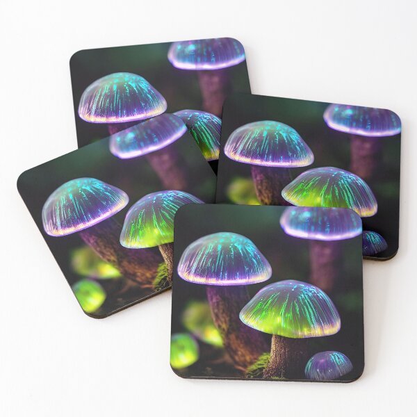 Item preview, Glowing Mushrooms #3 designed and sold by phneural.