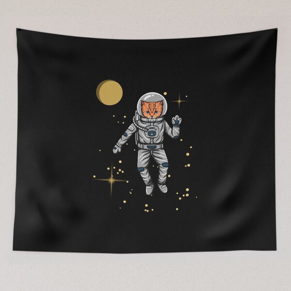Item preview, funny astronaut cat designed and sold by lovefate-art.