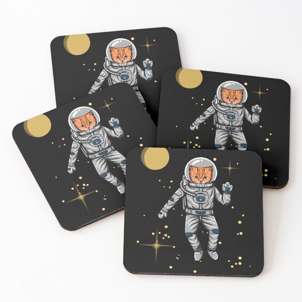 Item preview, funny astronaut cat designed and sold by lovefate-art.