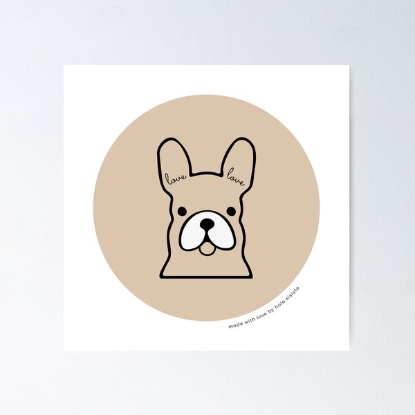 Item preview, Chiiko Love Doggo - Camel Cream designed and sold by holasisista.