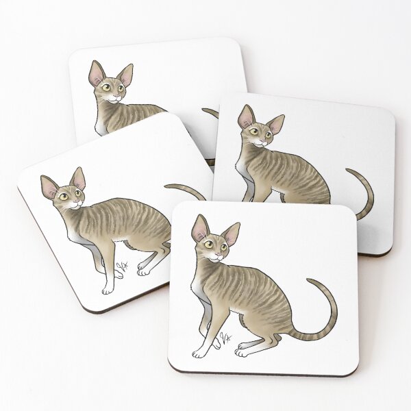 Item preview, Cat - Cornish Rex - Tabby designed and sold by Jennifer Stolzer.