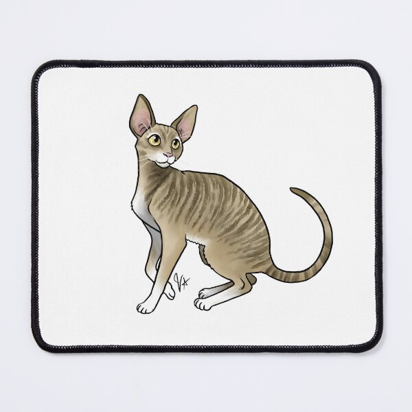 Item preview, Cat - Cornish Rex - Tabby designed and sold by Jennifer Stolzer.