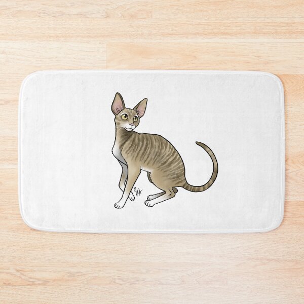 Item preview, Cat - Cornish Rex - Tabby designed and sold by Jennifer Stolzer.